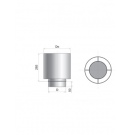 Дефлектор для дымохода AISI 304 0.5мм матовый ( D = 230 мм )